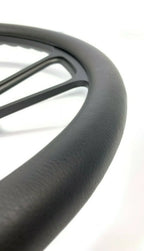 14 Inch Black Leather Steering Wheel Cover for Toyota Hilux (2005–2015)