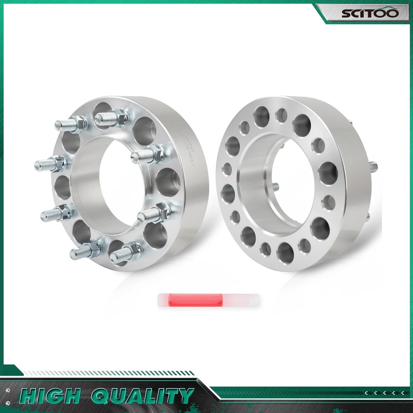 2X 8X6.5" 2" Hubcentric Wheel Spacers M14x1.5 121mm for Ram 2500 (2013–2024)