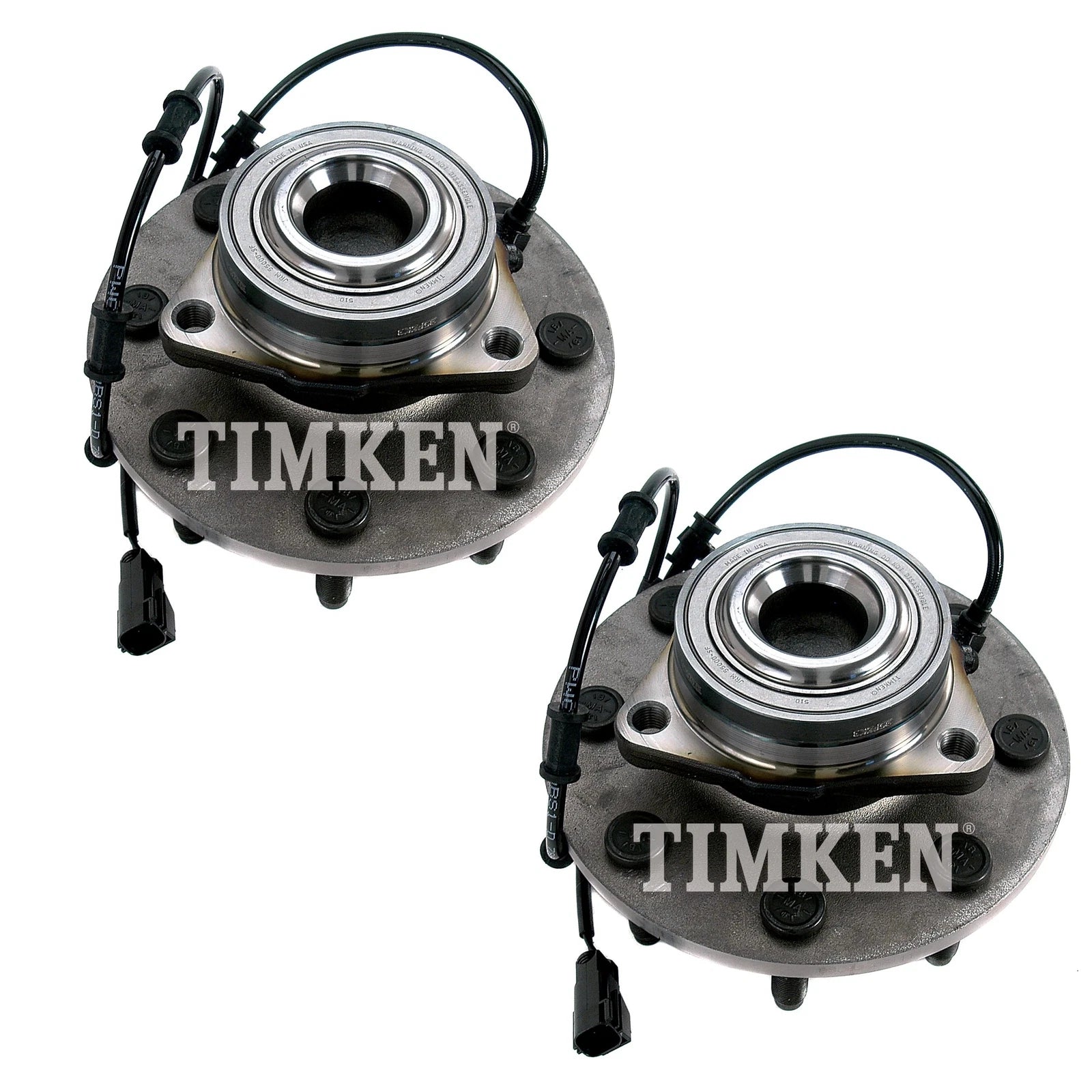 Set of 2 Front Timken Wheel Bearing & Hub Kit for Dodge Ram 4000 (2002–2002)