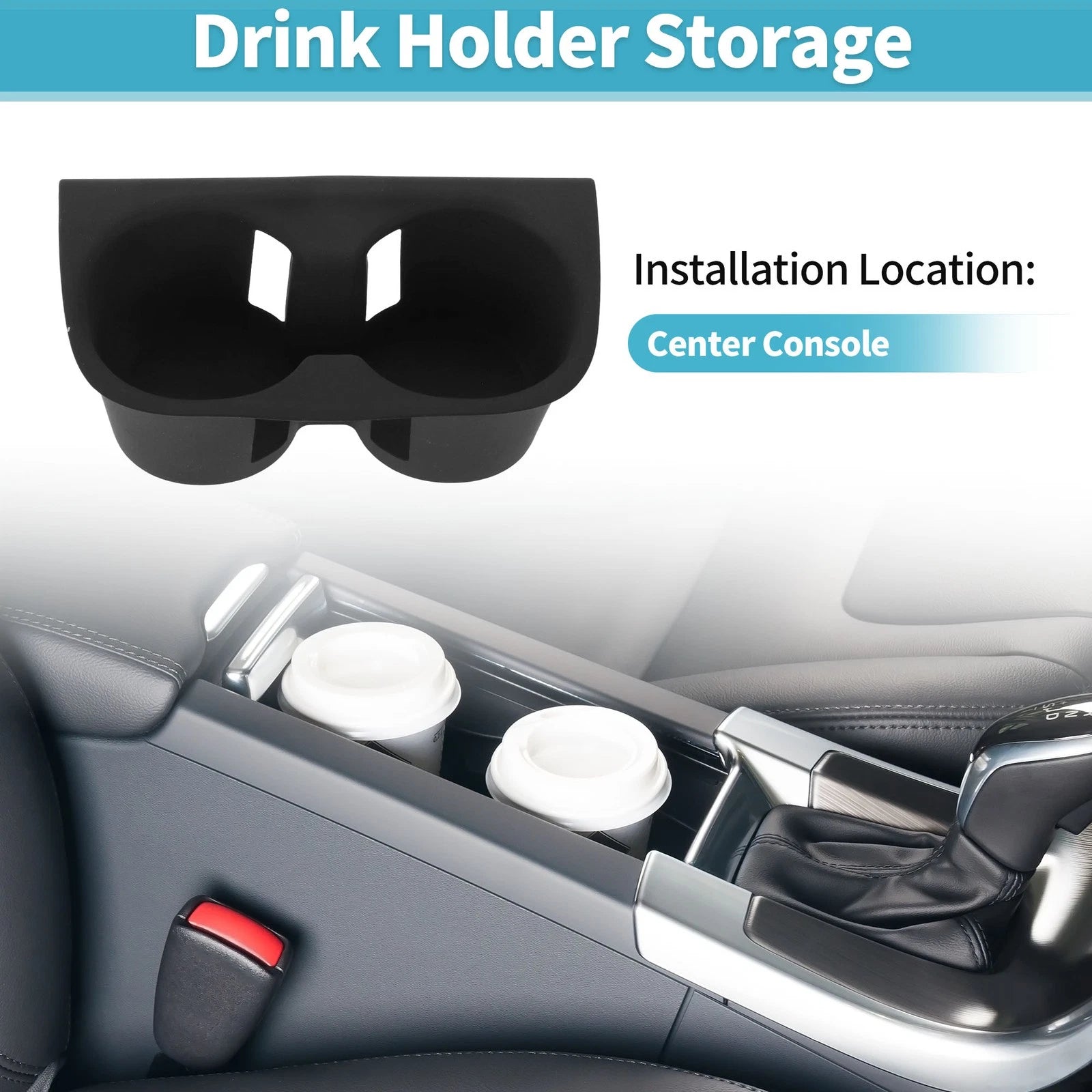 Center Console Cup Holder Organizer for Honda HR-V (2023–2026) ABS
