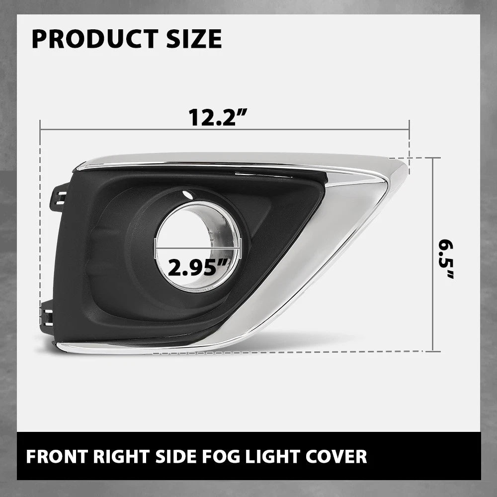 Fog Light Bezel Lamp Cover for Buick Envision (2019–2020) with Chrome Trim