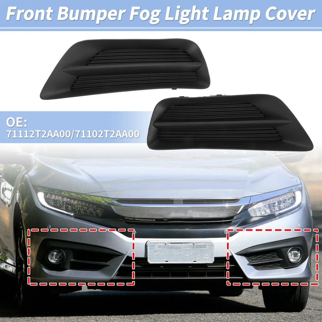 Front Bumper Fog Light Lamp Cover for Honda Accord (2013–2015) 71112T2AA00/71102T2AA00