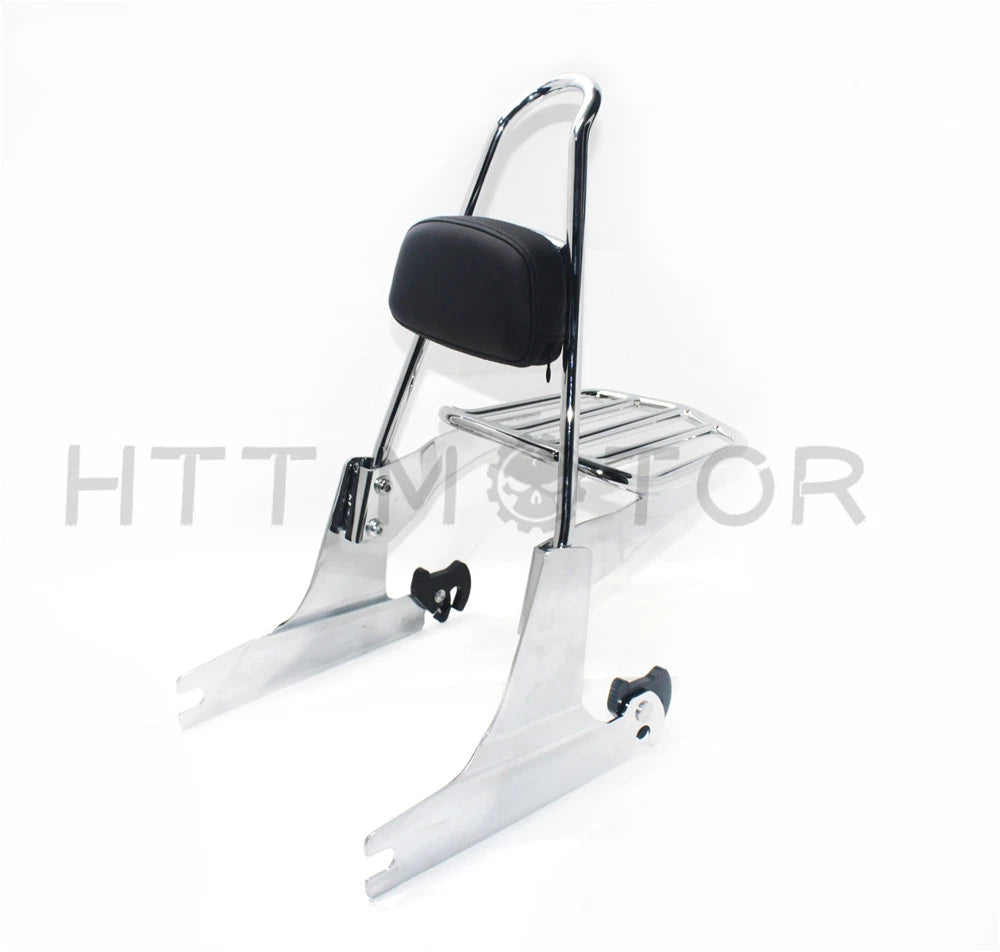 Sissybar Backrest Luggage Rack for Harley Softail (2006–2017) FLSTN