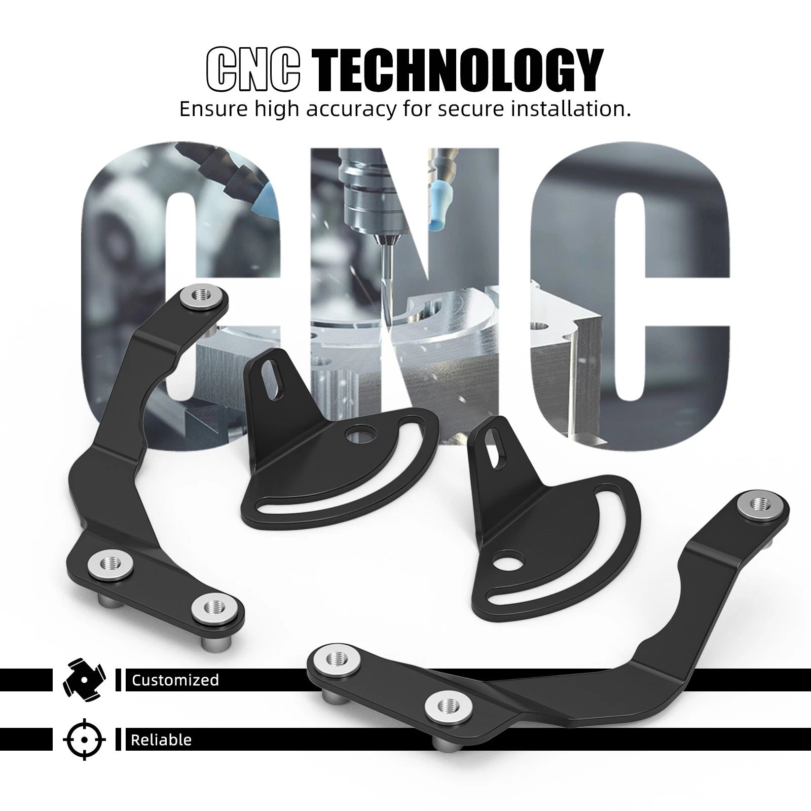 Windshield Bracket Stabilizer Kit for BMW R1200GS GSA (2013–2020)