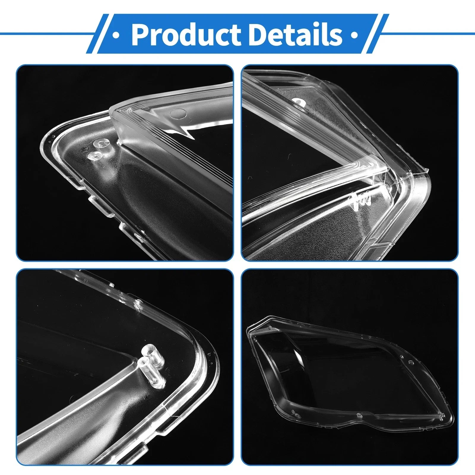 Car Front Left Headlight Lens Cover for Mercedes-Benz GLK (2009-2012)