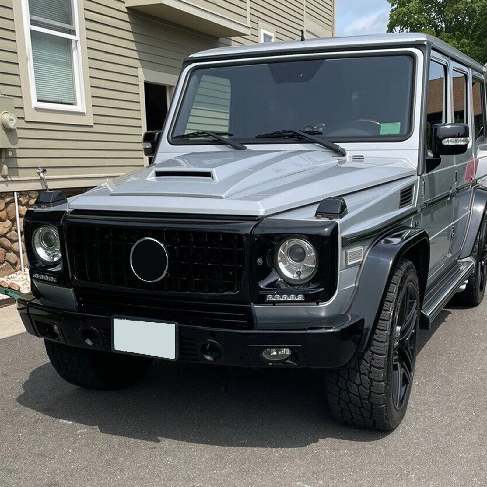 Headlight Bezel for Mercedes G500 G63 W463 (1990-2018) with LED DRL