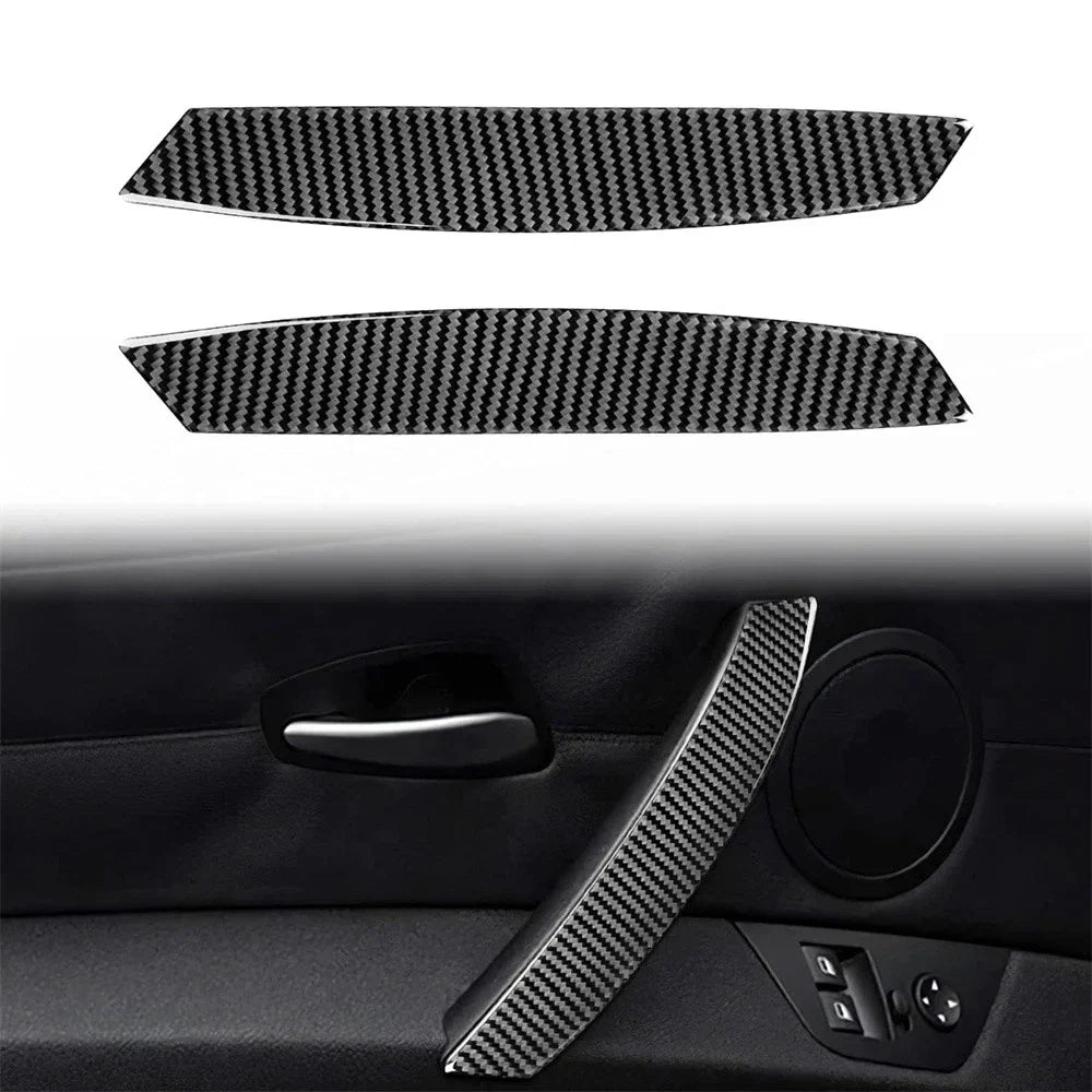 Carbon Fiber Interior Door Handle Cover Stickers for BMW Z4 (2003-2008)