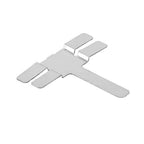20Pcs Nickel Plated Steel T Shaped Sheets for Battery Welding Machine