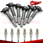 6X Ignition Coil + Iridium Spark Plugs for Dodge Chrysler 3.5L 4.0L (2000–2010)