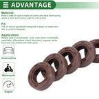 Set of 5 Oil Seal Ring 10x17x5mm for Rotary Shaft (Fluorine Rubber)