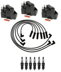 Ignition Wires & Coils Set of 3 with 6 Spark Plugs for Chevrolet Buick Pontiac (V6)