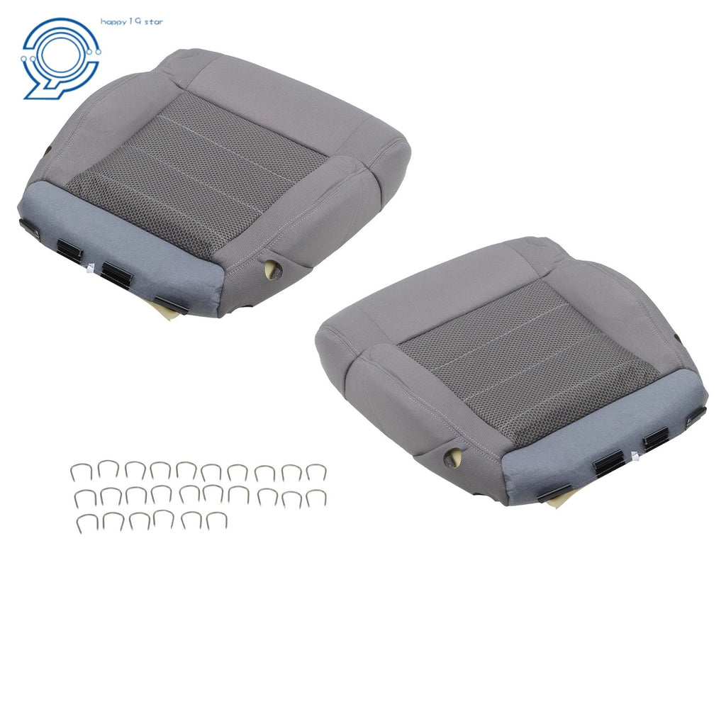 Set of 2 Cloth Seat Covers with Foam Cushion for Jeep Wrangler (2007–2012)