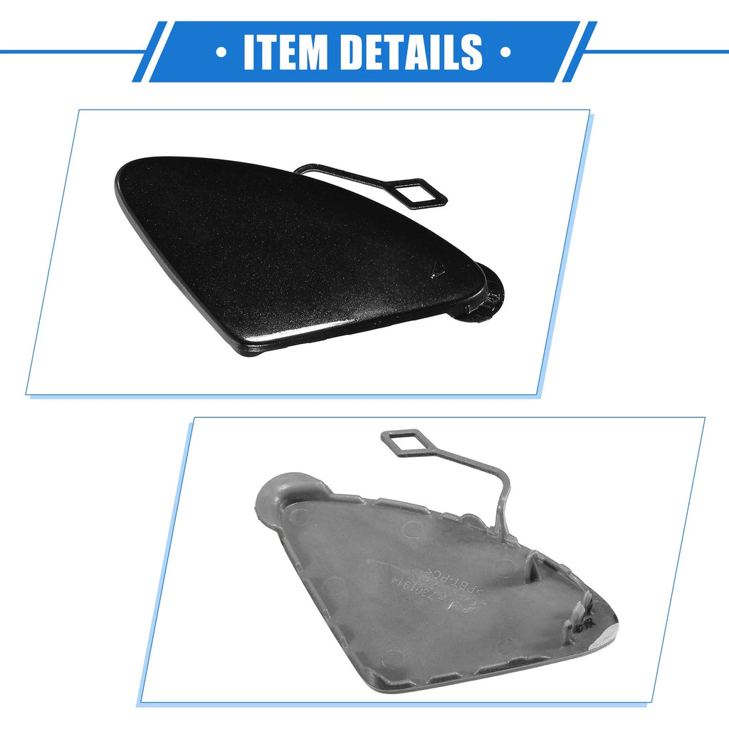 Tow Hook Eye Hole Cover Cap for BMW 3 Series (2012–2015) Black