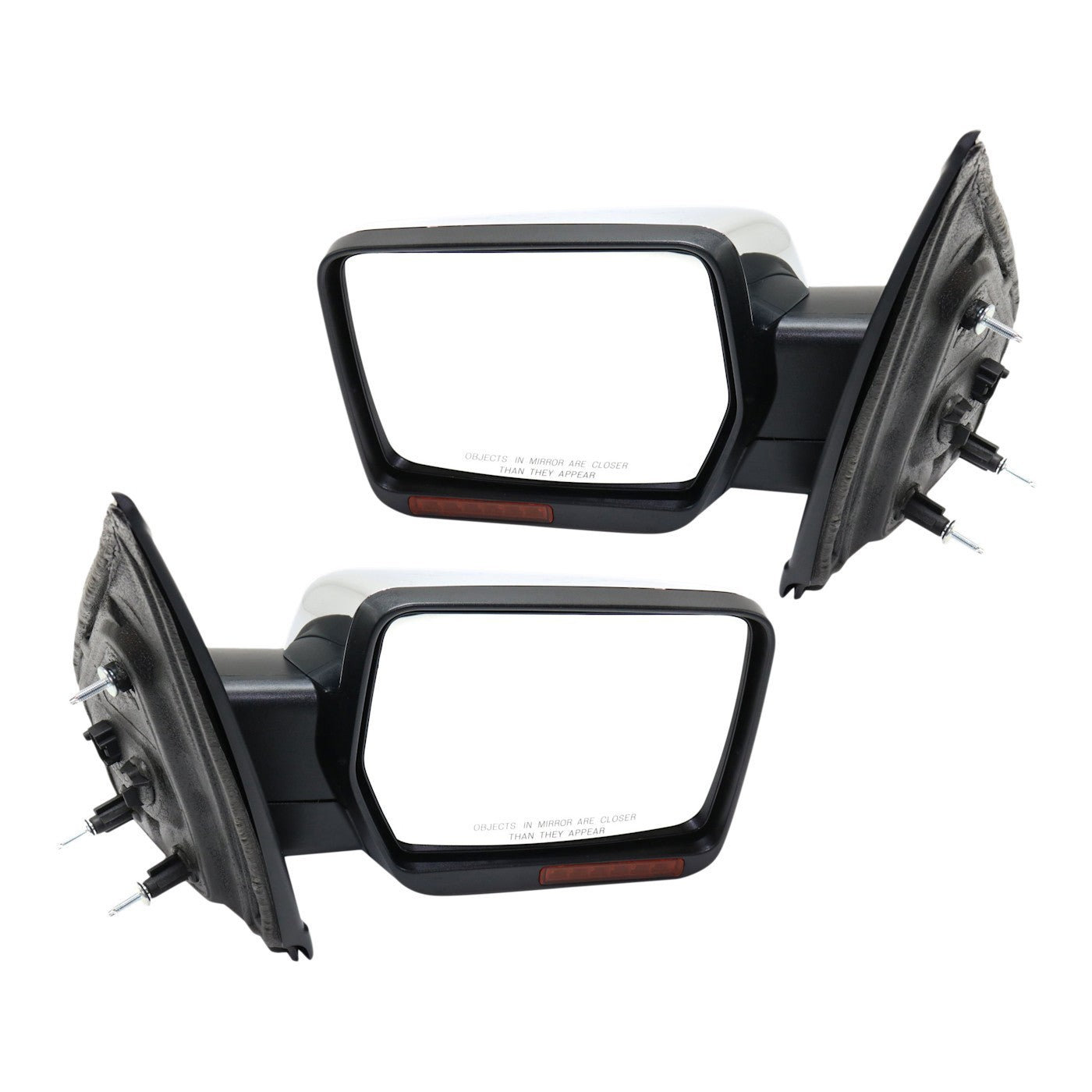 Heated Chrome Power Mirror Set of 2 for Ford F-150 (2009–2010)