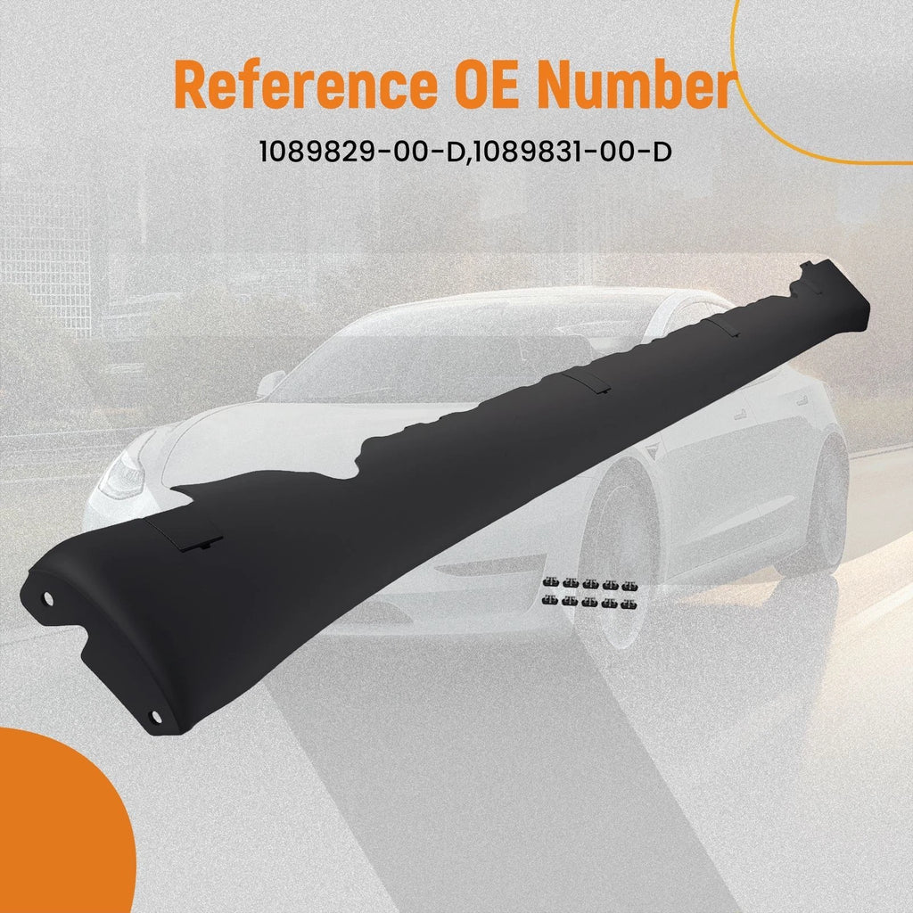 Passenger Side Defense Cover for Tesla Model 3 (2017-2024) Black