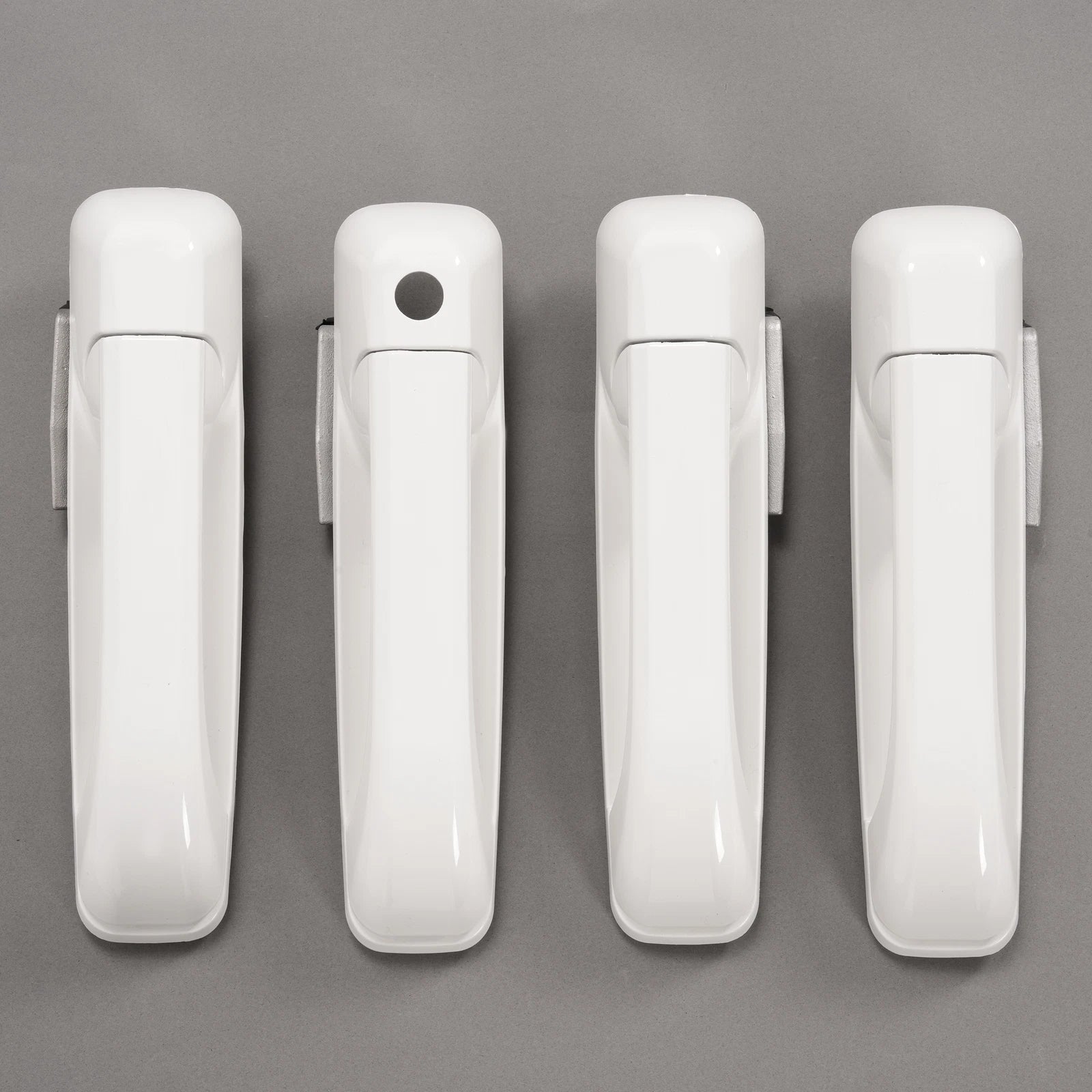 Set of 4 Outside Door Handles for Dodge Ram 1500 (2009–2024) / Ram 2500 (2011–2025) White