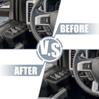 Set of 4 Window Lift Switch Panel Trim Covers for Ford F150 (2015–2018)