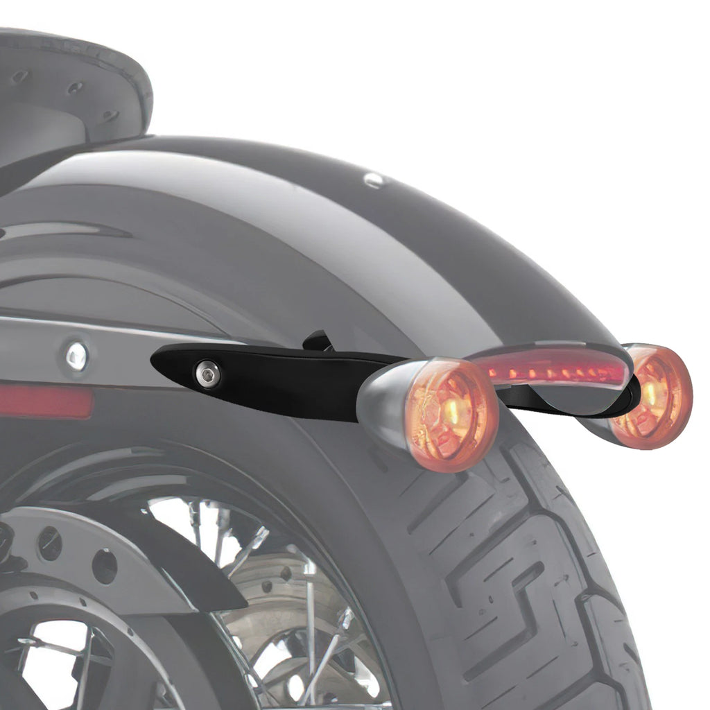 Turn Signal Extension License Plate for Harley Heritage Softail Fat Boy (2000–Up)
