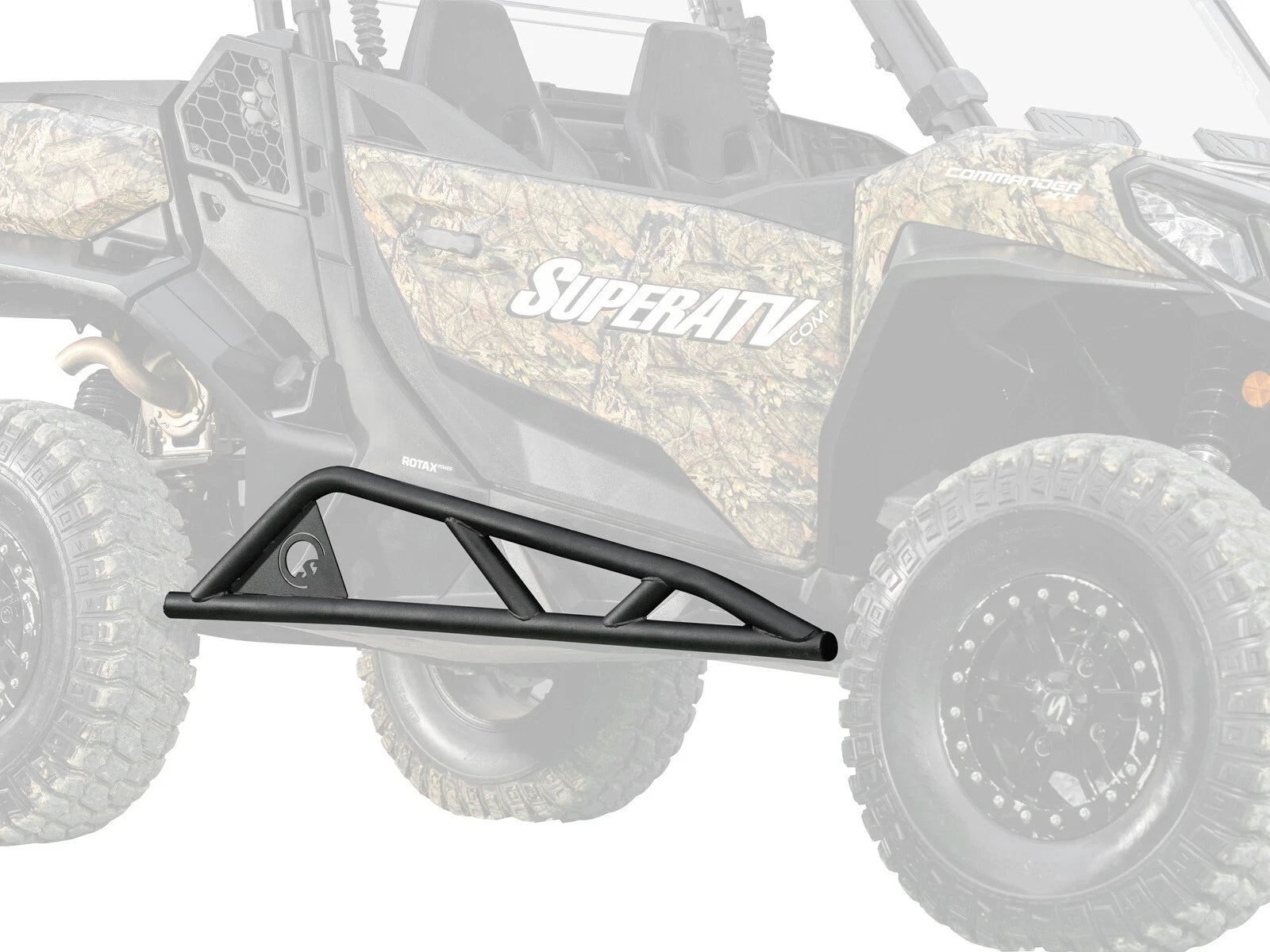 SuperATV Tree Kicker Nerf Bars for Can-Am Commander 1000 (2021–2023) - Black