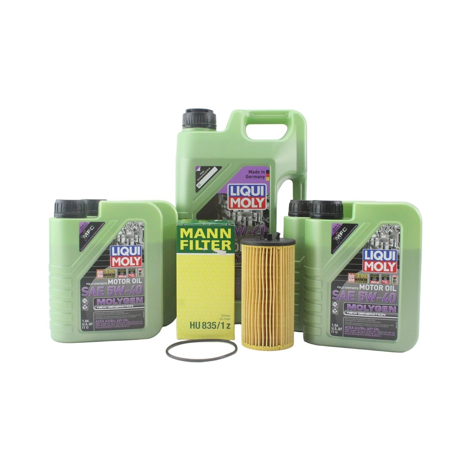 Oil Change Kit 9L Liqui Moly Molygen 5W-40 for Audi BHF/BNK (2002–2009)