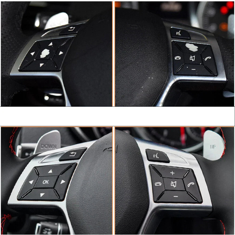 Steering Wheel Control Switch Button Cover Kit for Benz GL (2013–2015)