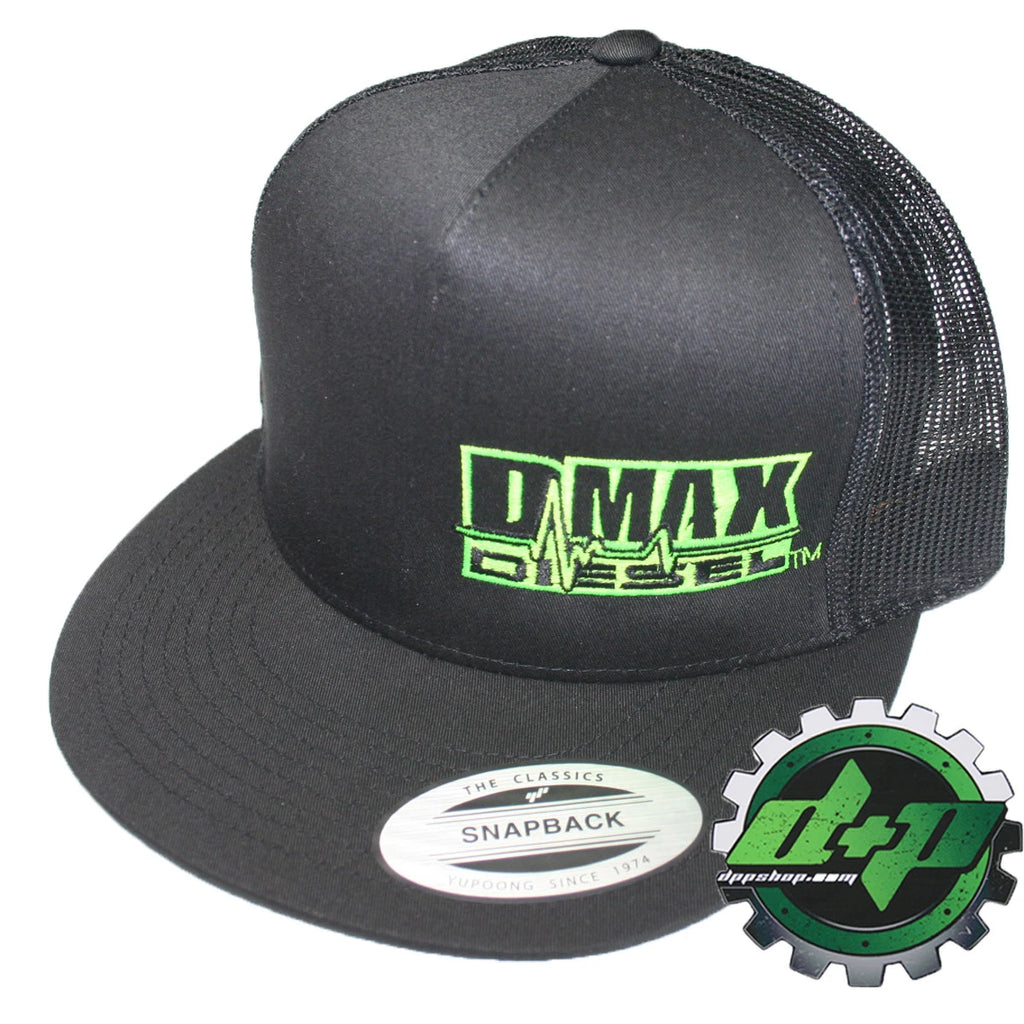 DMAX Diesel Flat Bill Snapback Trucker Cap for Chevy Duramax (2011–2023)