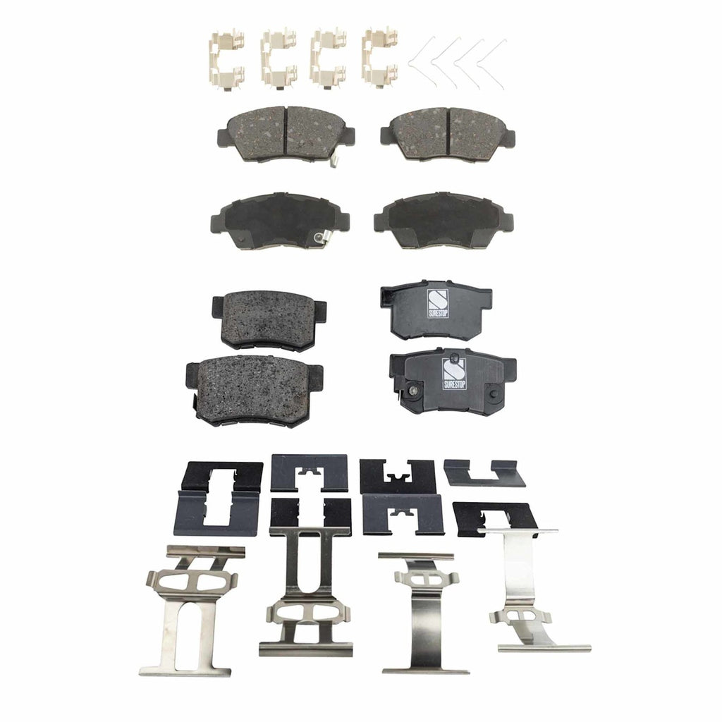 Set of 4 Ceramic Brake Pads for Honda Civic (2009–2011)