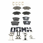 Set of 4 Ceramic Brake Pads for Honda Civic (2009–2011)