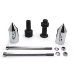 Chrome Spike Frame Slider Crash Protector for Kawasaki Z1000 (2003–2006)