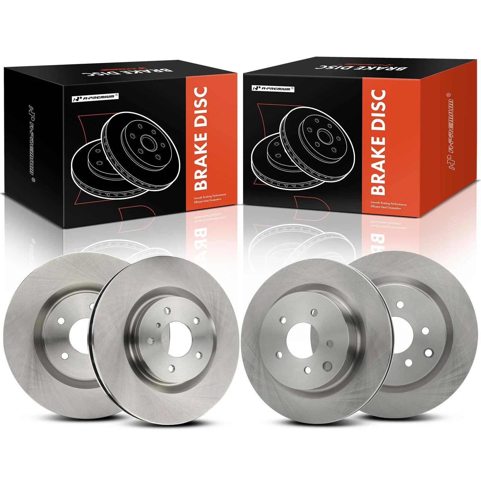 Set of 4 Disc Brake Rotors for Nissan 350Z, Infiniti G35 (2003–2008)