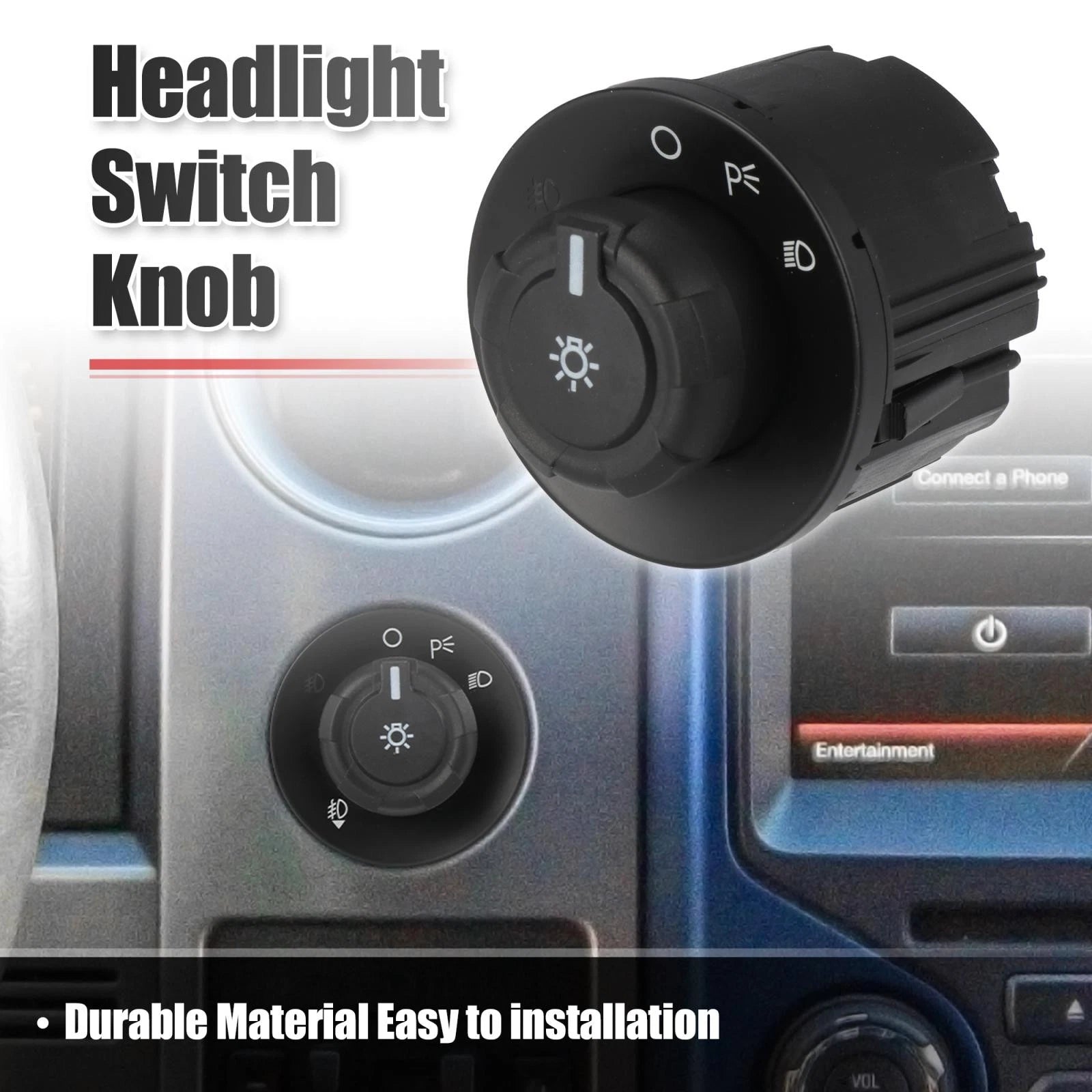 Headlight Switch Knob for Ford F-150 (2009–2017) 9L3Z11654BA SW6636