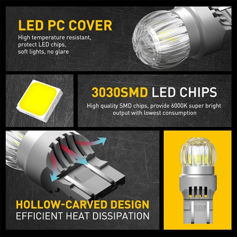 2X LED SMD Reverse Backup Brake Tail Light Bulbs for [Make Model] ([YYYY–YYYY])