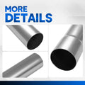 2" OD Mild Steel Exhaust System Pipe for Universal Custom Fit (47")