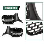 Set of 2 Front Bumper Fog Light Covers for Dodge Challenger (2015–2023)