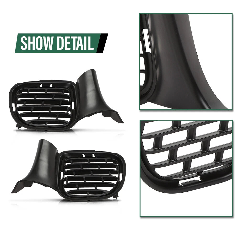 Set of 2 Front Bumper Fog Light Covers for Dodge Challenger (2015–2023)