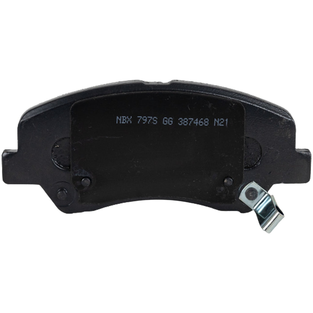 Front Ceramic Brake Pad Set for Hyundai Accent, Kia Rio (2012–2018)