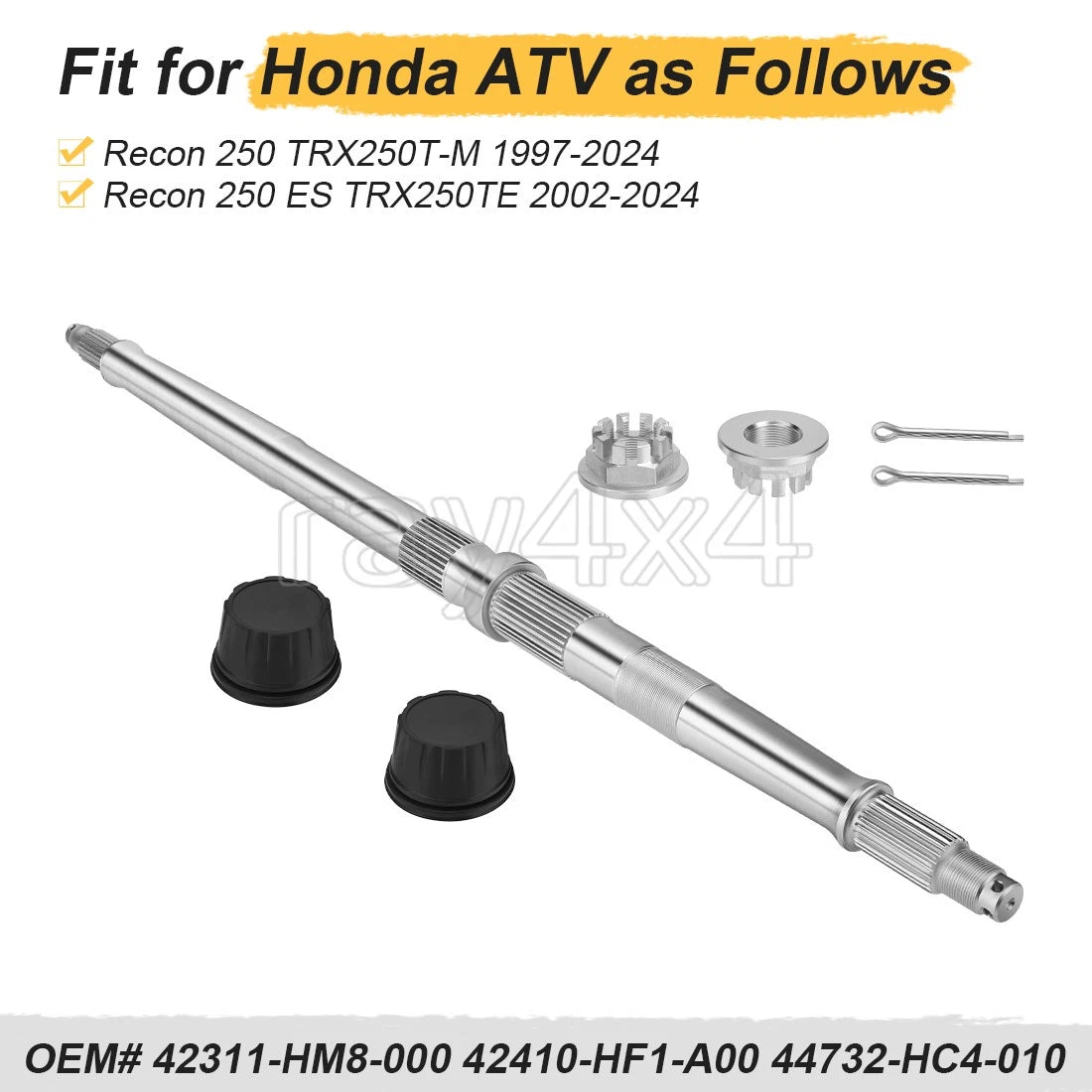 Rear Wheel Shaft Axle for Honda Recon 250 TRX 250 (1997–2022)