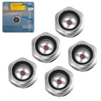Set of 5 Oil Level Sight Glass 1/2" Thread Size 17mm Overall Height