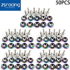 Set of 50 Chrome Aluminum Fender Bumper Washers for Engine Bay Dress Up
