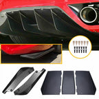 Shark Fin Rear Diffuser Spoiler Lip Splitter for