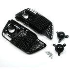 Front Honeycomb Fog Lamp Grilles Cover for Audi Q5 SQ5 (2018–2019)