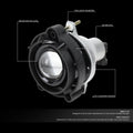 Set of 2 Projector Fog Lights for Chevy GMC Buick Saturn (2003–2018)
