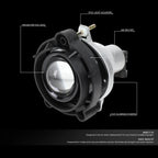 Set of 2 Projector Fog Lights for Chevy GMC Buick Saturn (2003–2018)