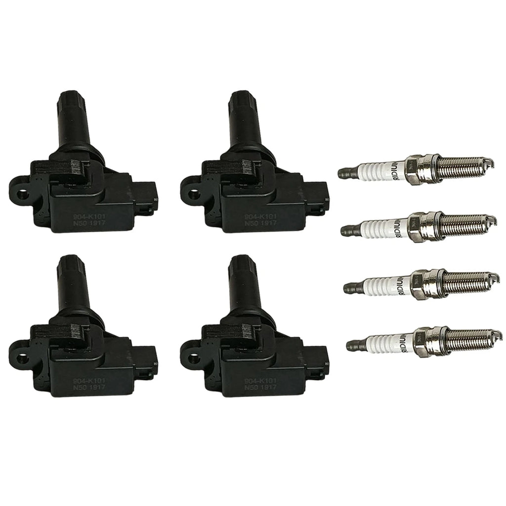 Set of 4 Ignition Coils & Spark Plugs for Subaru Forester (2011–2012)