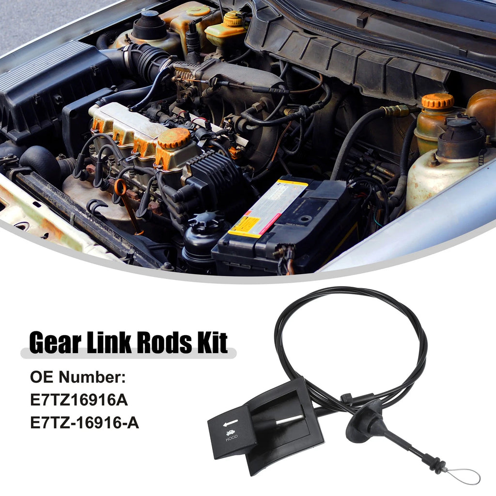 Hood Latch Release Cable for Ford F-150 (1987–1991) No.E7TZ16916A