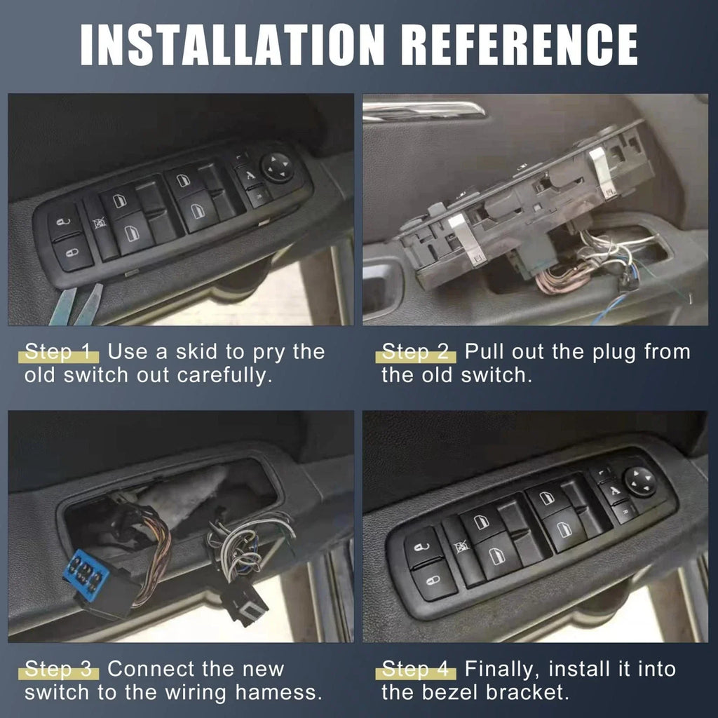 Car Window Switch Button Panel for Ram 5500 (2010-2023)
