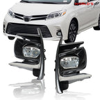 LED DRL Fog Lights for Toyota Sienna (2018–2020)