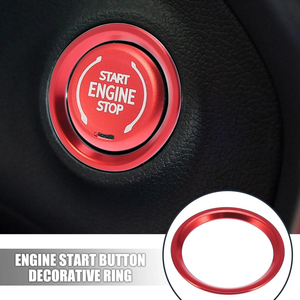 Engine Start Button Decorative Ring for Audi A4L A6L Q5 A5 A7 (2010–2023)