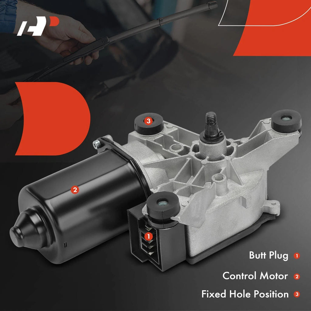 Front Windshield Wiper Motor for Chevrolet C1500 K3500 (1988-1990)