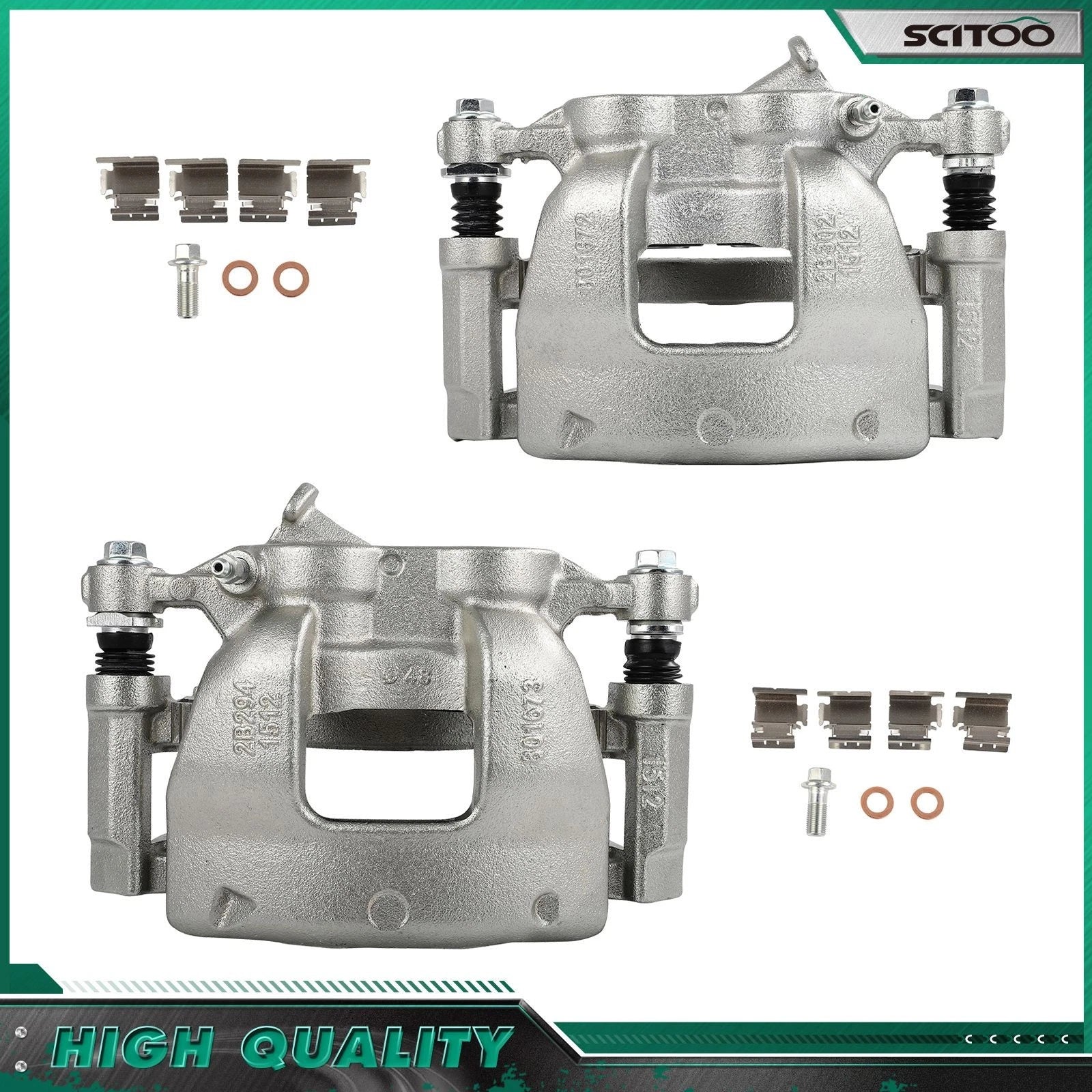Front Brake Calipers w/ Bracket for Ford Transit-150 250 350 (2015–2019)